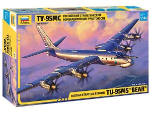 Zvezda Model kit letadlo 7038 - Tu-95 Soviet turboprop strategic bomber (1:144)
