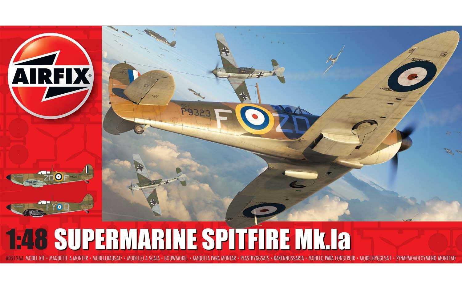 Airfix Classic Kit letadlo A05126A - Supermarine Spitfire Mk.1a (1:48)