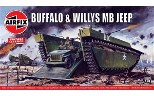 Airfix Classic Kit VINTAGE military A02302V - Buffalo Willys MB Jeep (1:76)