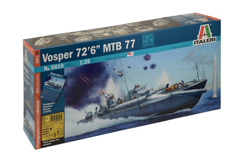 Italeri Model Kit loď PRM edice 5610 - VOSPER 72''6' MTB 77 (1:35)