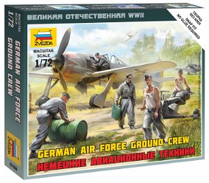 Zvezda Wargames (WWII) figurky 6188 - German airforce ground crew (1:72)