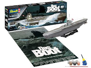 Revell Gift-Set ponorka 05675 - Movie Set DAS BOOT - 40th Anniversary (1:144)