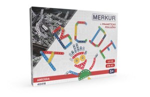 MERKUR - Stavebnice Merkur Abeceda s magnetickou podložkou, 616 dílů