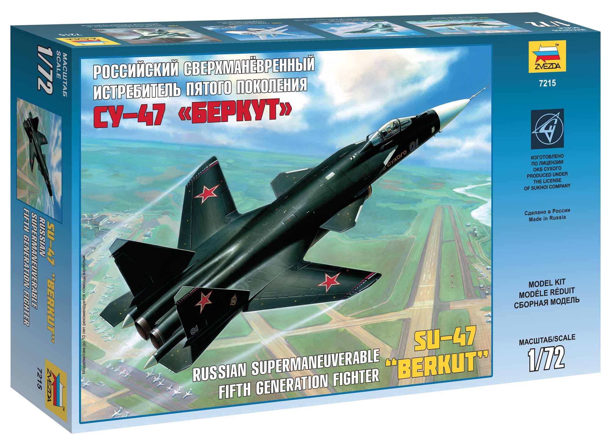 Zvezda Model Kit letadlo 7215 - Sukhoi SU-47 Berkut (1:72)