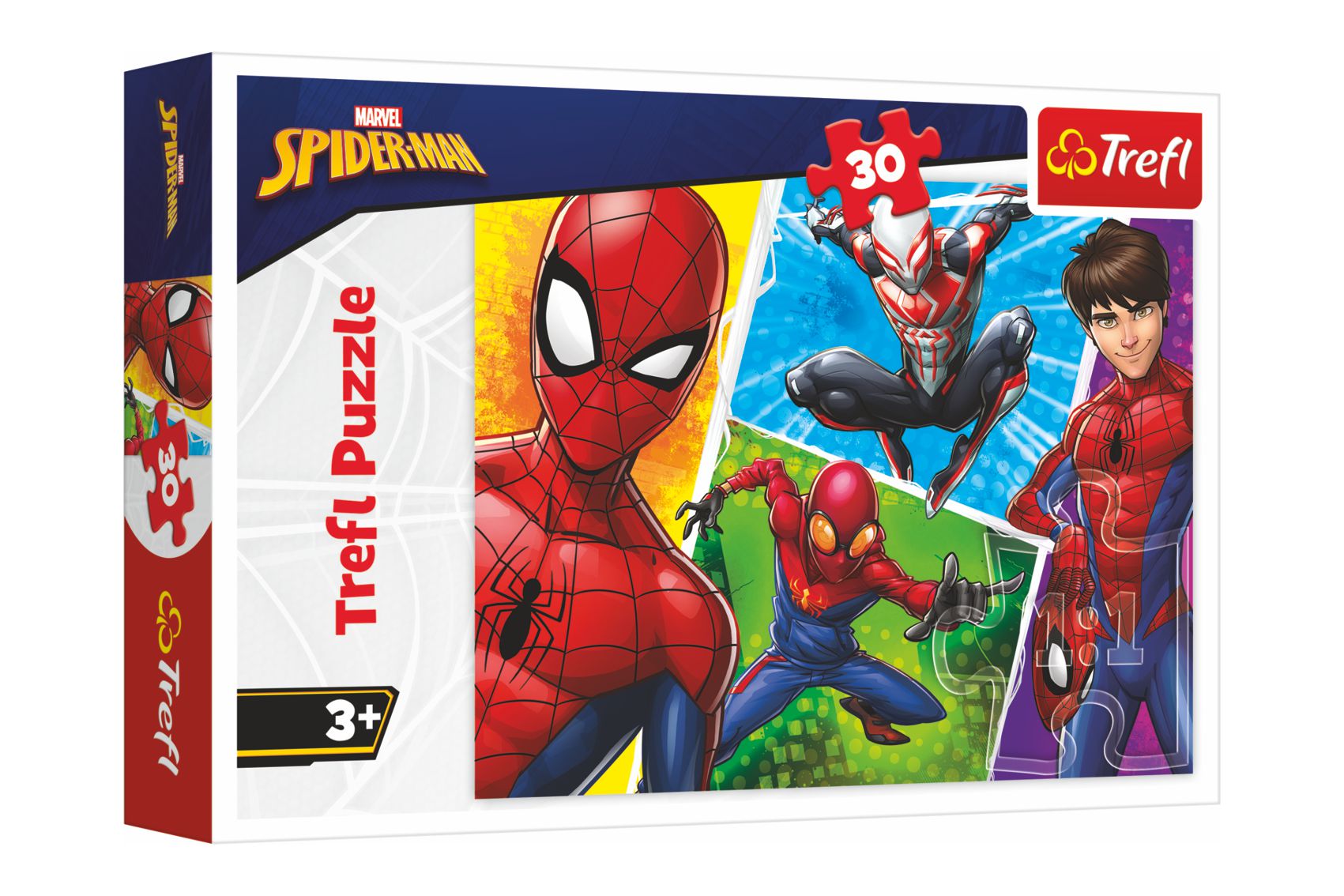 Trefl Puzzle Spiderman a Miguel/Disney 27x20cm 30 dílků v krabičce 21x14x4cm