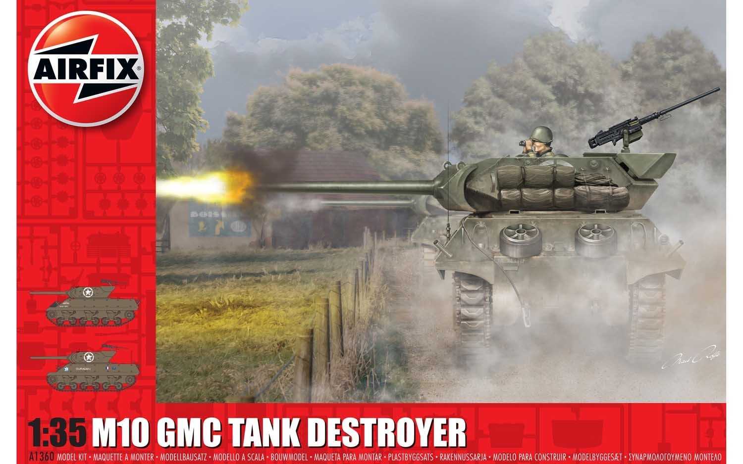 Airfix Classic Kit tank A1360 - M10 GMC (U.S. Army) (1:35)