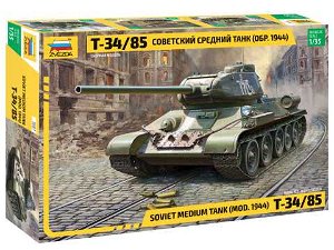 Zvezda Model Kit tank 3687 - Soviet Medium Tank T-34/85 (1:35)