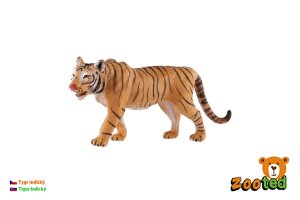 ZOOted Tygr indický zooted plast 13,5cm v sáčku