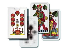 Bonaparte Mariáš jednohlavý společenská hra karty v papírové krabičce 7x10cm