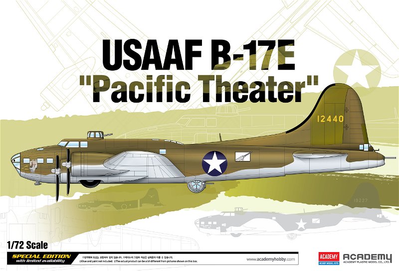 Academy Model Kit letadlo 12533 - USAAF B-17E "Pacific Theater" (1:72)