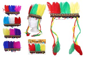 Wiky Indiánská čelenka 20x25cm v sáčku karneval