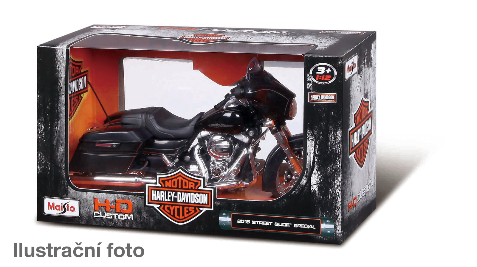 Maisto M. Motorcycles, 2017 Road King Special, window box, 1:12