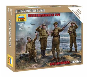 Zvezda Wargames (WWII) figurky 6174 - British Headquarter (1:72)