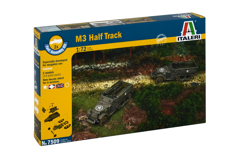 Italeri Fast Assembly military 7509 - M3A1 HALF TRACK (1:72)