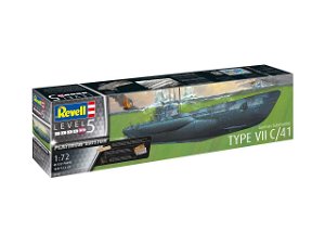 Revell Plastic ModelKit ponorka Limited Edition 05163 - German Submarine Type VII C/41 (Platinum Edition) (1:72)