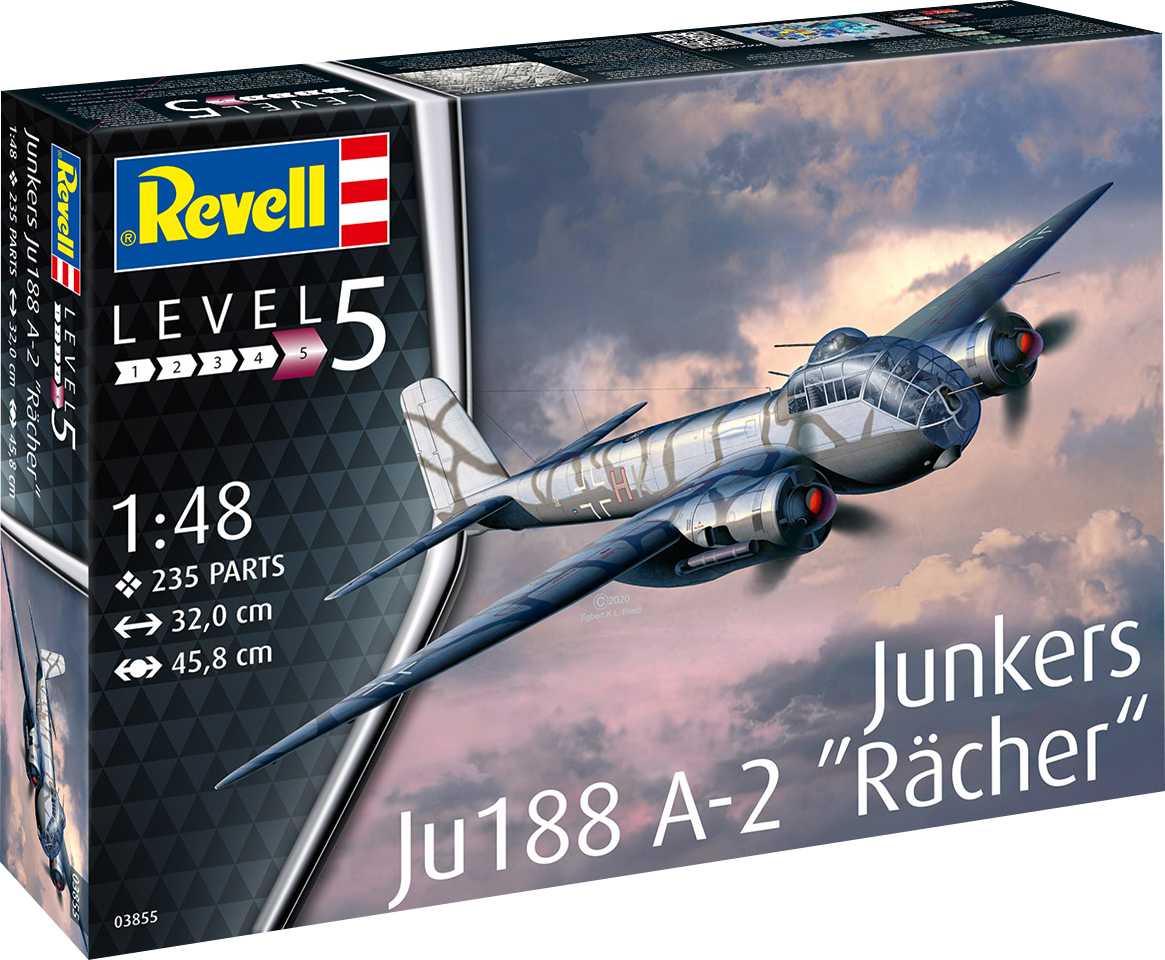 Revell Plastic ModelKit letadlo 03855 - Junkers Ju188 A-1 "Rächer" (1:48)
