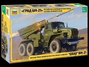 Zvezda Model Kit military 3655 - BM-21 Grad Rocket Launcher (1:35)