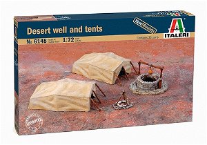 Italeri Model Kit doplňky 6148 - Desert Well and Tents (1:72)