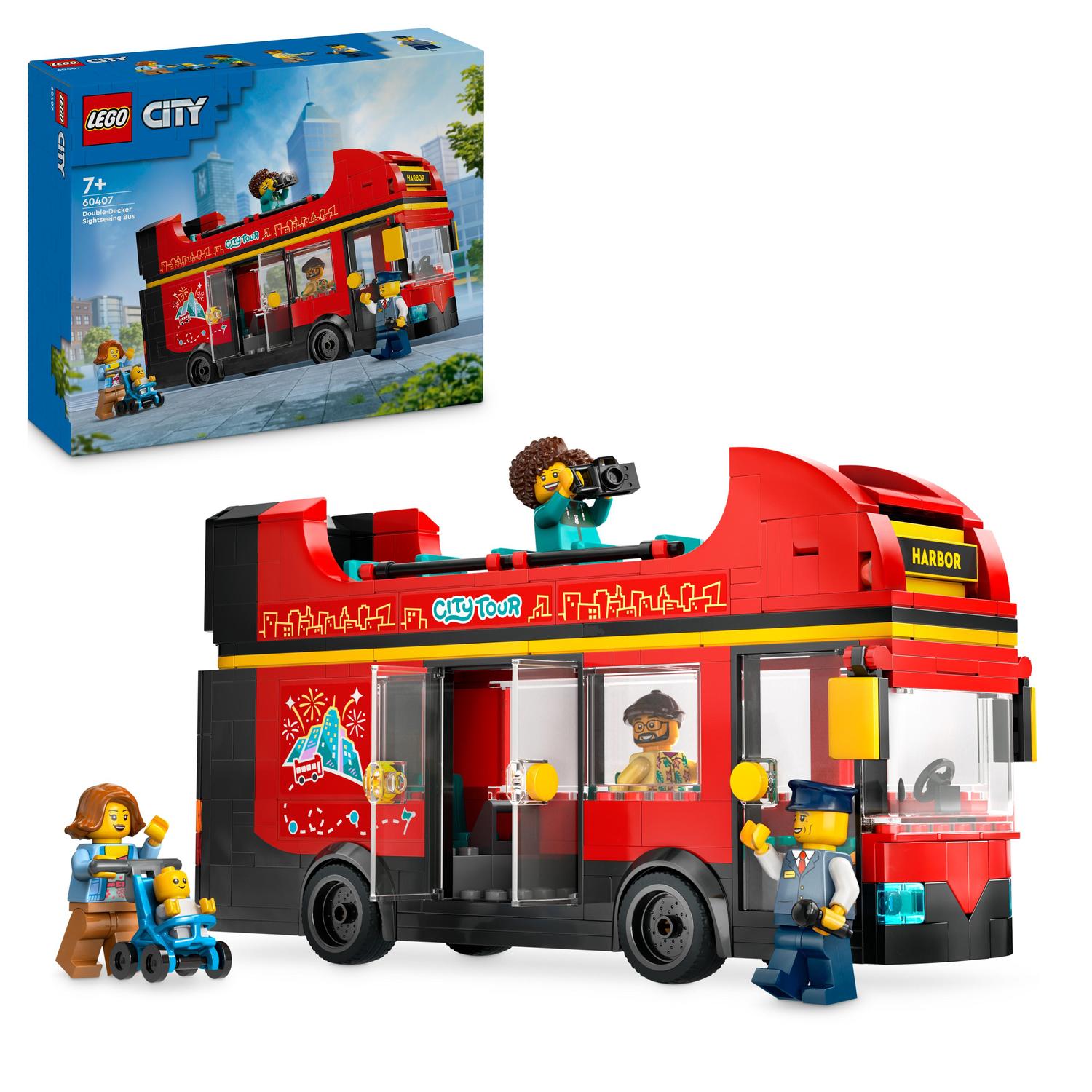LEGO City 60407 Červený dvoupodlažní vyhlídkový autobus