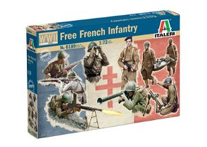 Italeri Model Kit figurky 6189 - WWII - Free French Infantry (1:72)