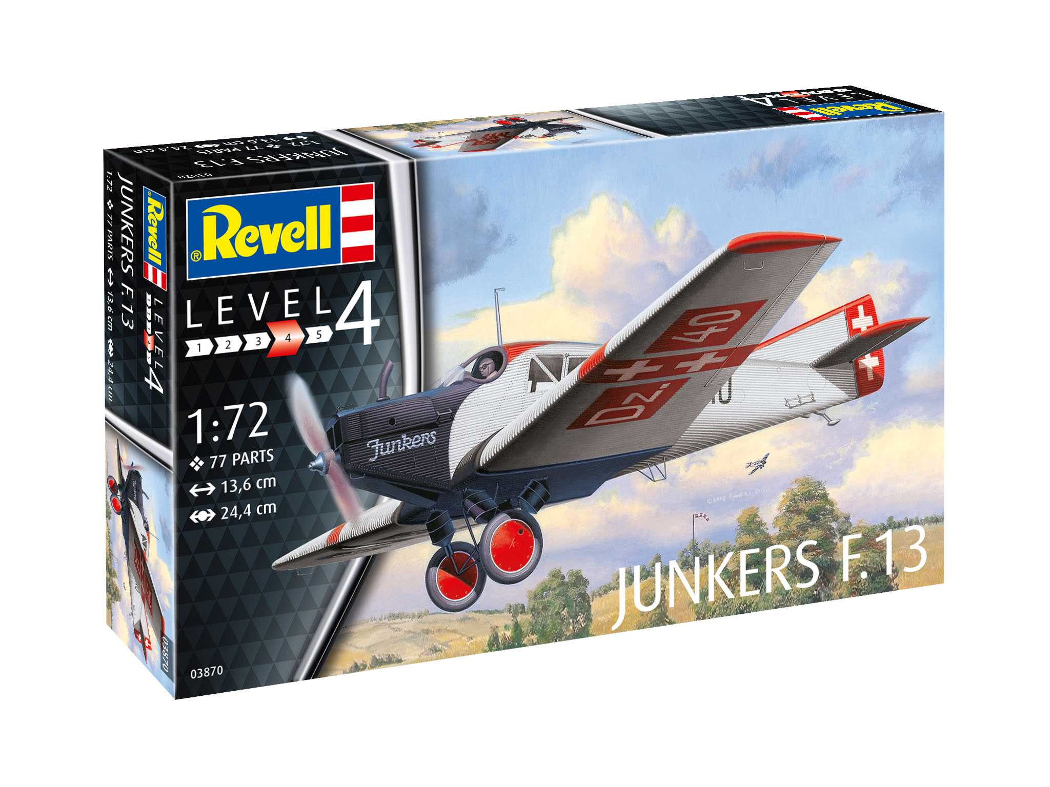 Revell Plastic ModelKit letadlo 03870 - Junkers F.13 (1:72)