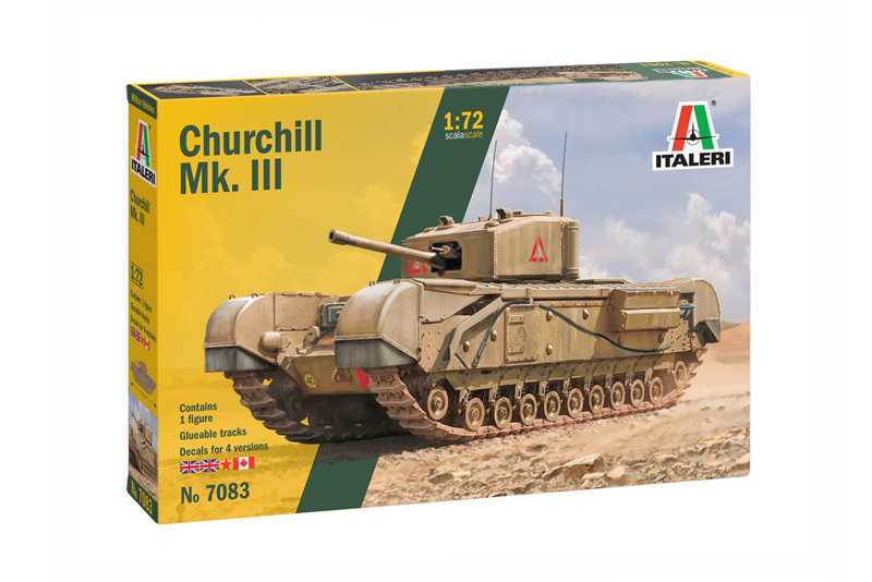 Italeri Model Kit tank 7083 - Churchill Mk. III (1:72)