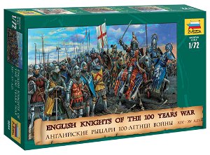 Zvezda Wargames (AoB) figurky 8044 - English Knights 100 Years War (1:72)