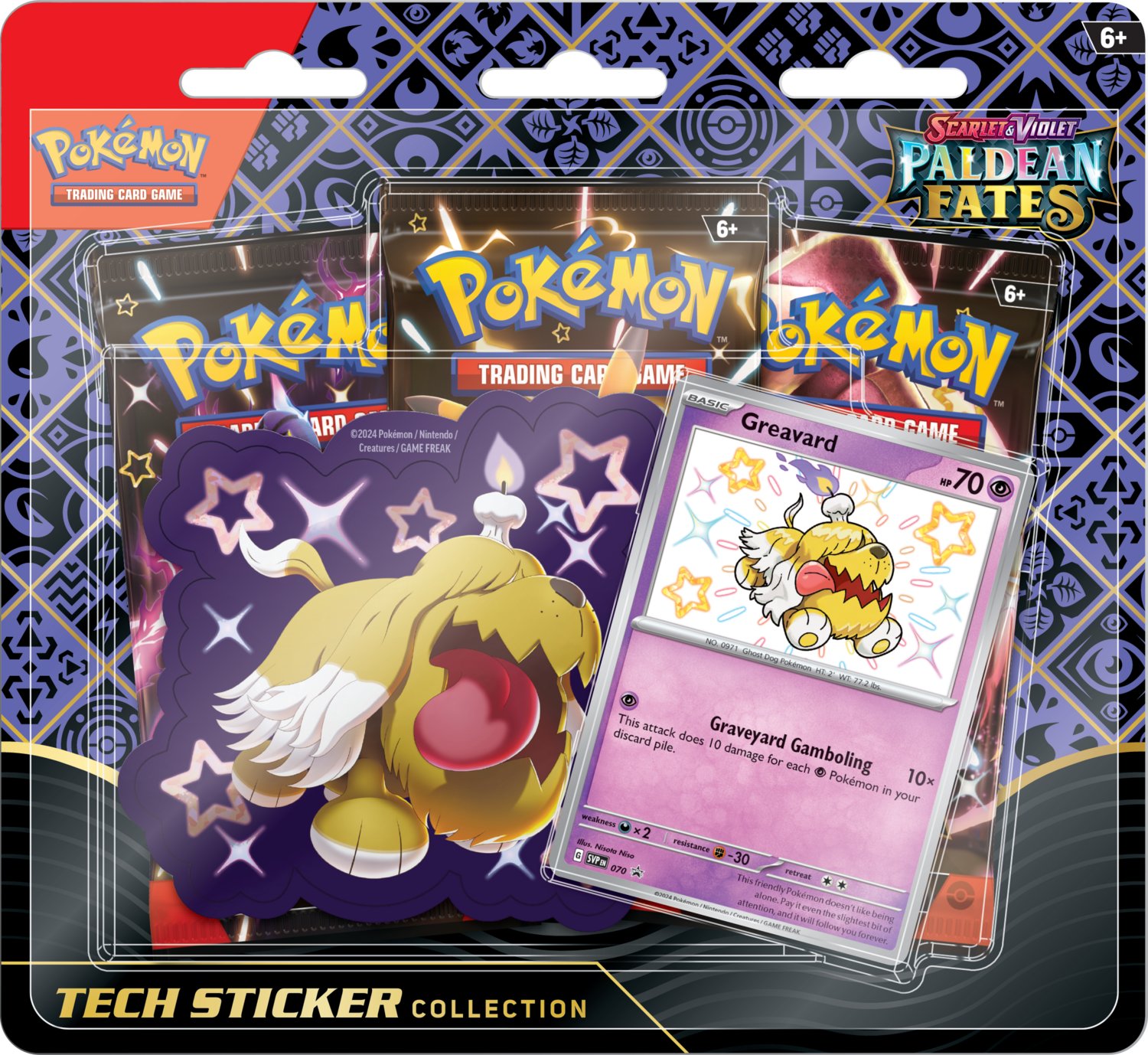 Pokémon Company Pokémon TCG: SV4.5 Paldean Fates - Tech Sticker Collection