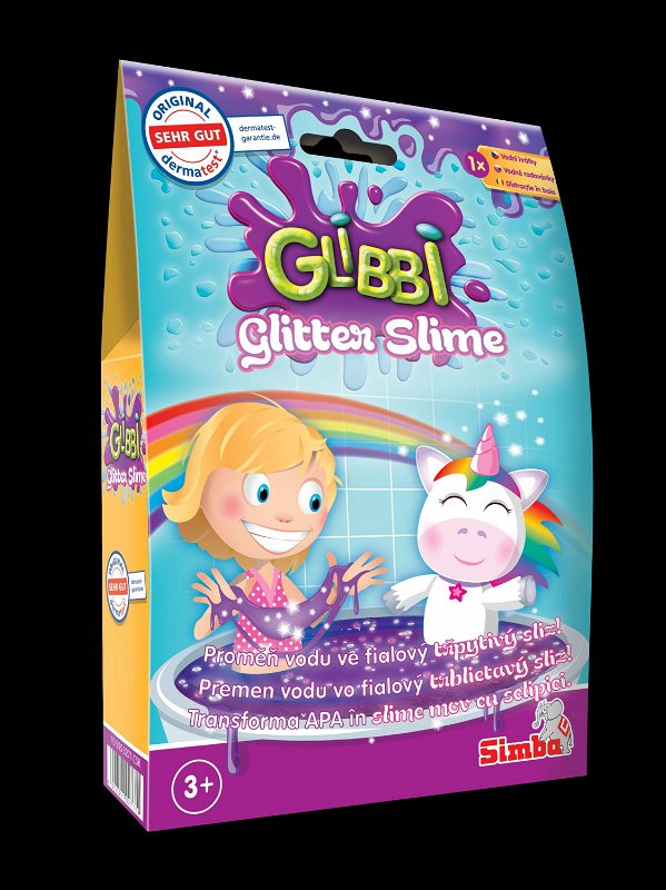 Simba Glibbi Glitter Slime sliz fialový třpytivý