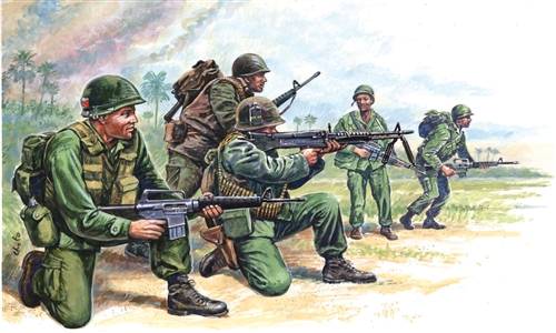 Italeri Model Kit figurky 6078 - VIETNAM WAR - AMERICAN SPECIAL FORCES (1:72)