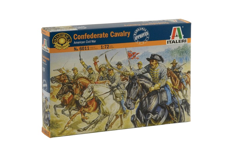 Italeri Model Kit figurky 6011 - CONFEDERATE CAVALRY (AMERICAN CIVIL WAR) (1:72)