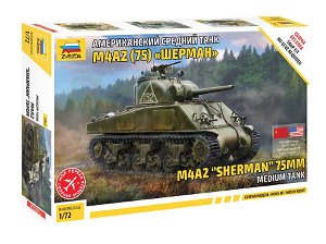 Zvezda Model Kit tank 5063 - M4 A2 (75mm) Sherman Medium Tank (1:72)