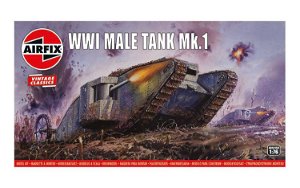 Airfix Classic Kit VINTAGE tank A01315V - WWI Male Tank Mk.I (1:76)
