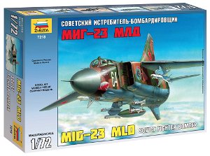 Zvezda Model Kit letadlo 7218 - MIG-23 MLD Soviet Fighter (re-release) (1:72)