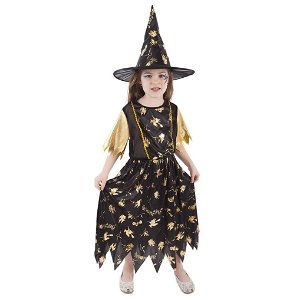 Rappa Dětský kostým čarodějnice/Halloween (S)