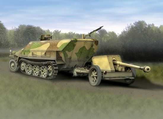Dragon Model Kit military 7369 - Sd.Kfz.251/1 Ausf.D &amp; 7.5cm PaK 40 (1:72)