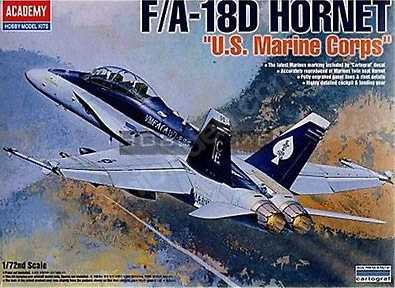 Academy Model Kit letadlo 12422 - F/A 18D HORNET "US MARINES" (1:72)