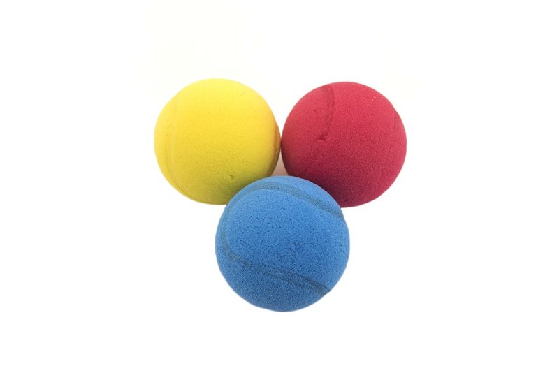 LORI Soft míč na soft tenis pěnový průměr 7cm, asst 3 barvy