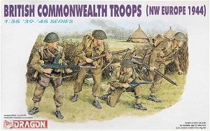 Dragon Model Kit figurky 6055 - BRITISH COMMONWEALTH TROOPS (NW EUROPE 1944) (1:35)