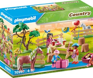 Playmobil Oslava narozenin na farmě s poníky