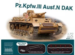 Dragon Model Kit tank 7634 - Pz.Kpfw.III Ausf.N DAK w/Neo Track (1:72)