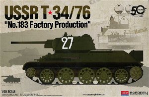 Academy Model Kit tank 13505 - USSR T-34/76 "No.183 Factory Production" (1:35)