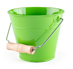 Woody Zahradní kyblík - zelený, kov
