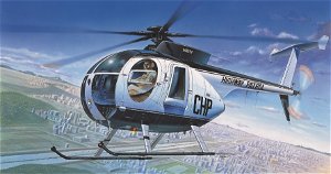 Academy Model Kit vrtulník 12249 - HUGHES 500D POLICE HELICOPTER (1:48)