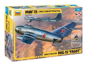 Zvezda Model Kit letadlo 7317 - MIG-15 "Fagot" (1:72)