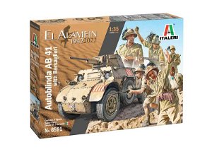 Italeri Model Kit military 6591 - AB 41 with Bersaglieri Italian Infantry (1:35)