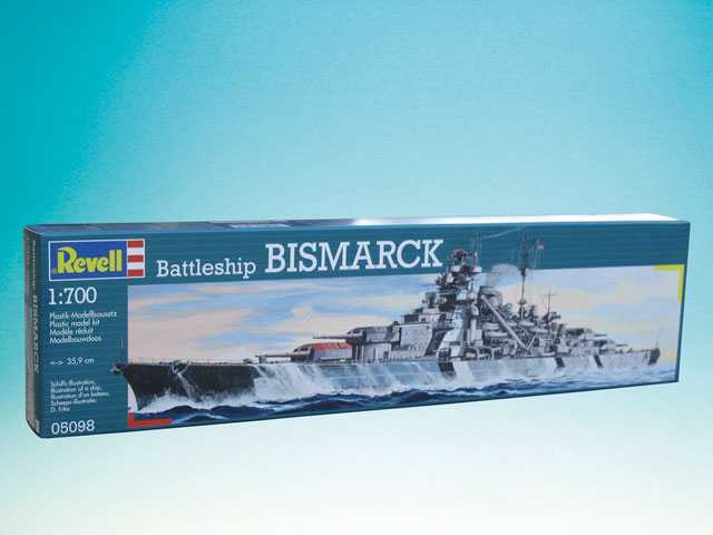 Revell Plastic ModelKit loď 05098 - Battleship Bismarck (1:700)