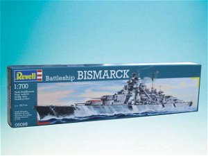 Revell Plastic ModelKit loď 05098 - Battleship Bismarck (1:700)