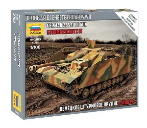 Zvezda Snap Kit tank 6284 - German StuG IV (1:100)