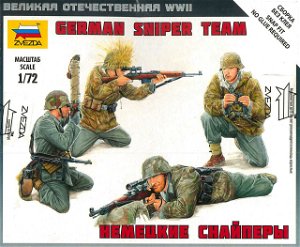 Zvezda Model Kit figurky 6217 - German Sniper Team (1:72)